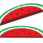 خطکش چوبی قاچ هندوانه یلدایی